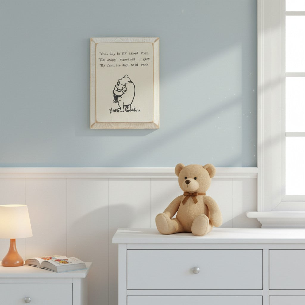 Pooh & Piglet Rustic Sign - 12"x9.25"