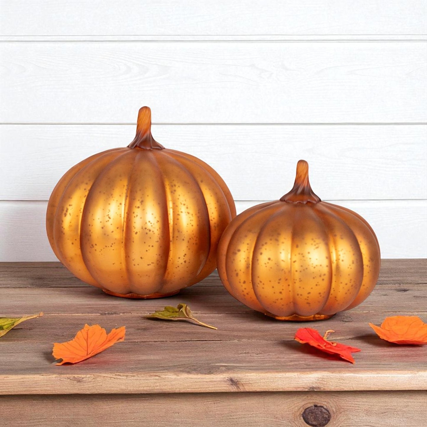 Dylan Copper Iridescent Pumpkin - 6"x6"