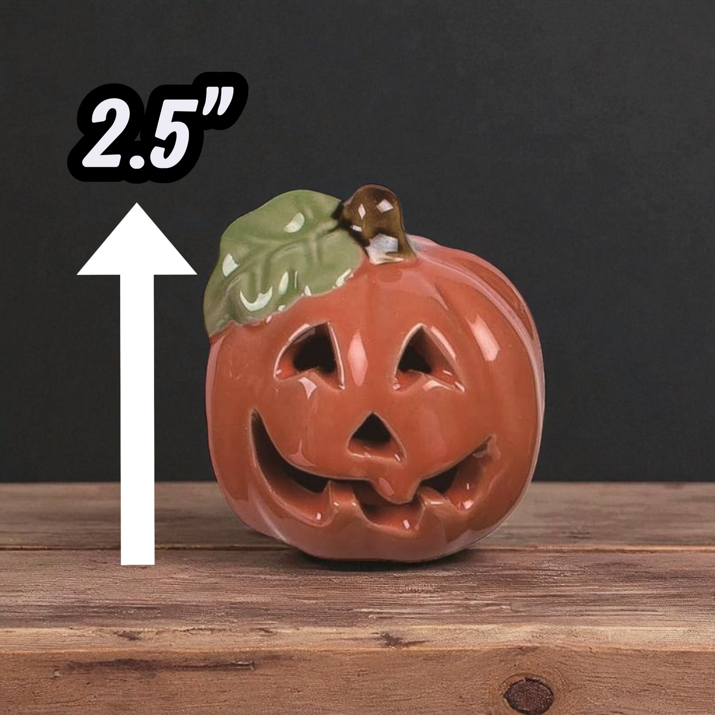 Miniature Jack-O-Lantern - 2.5"