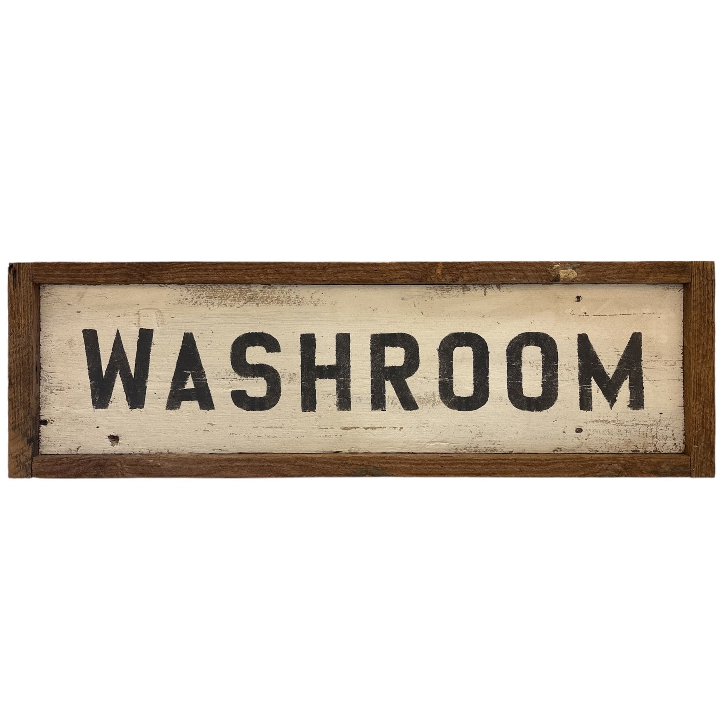 Barnwood Rustic Washroom Sign - 34"x10.5"