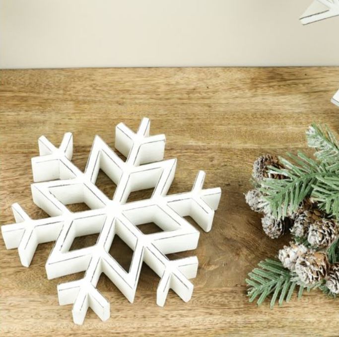 Whitewash Snowflakes