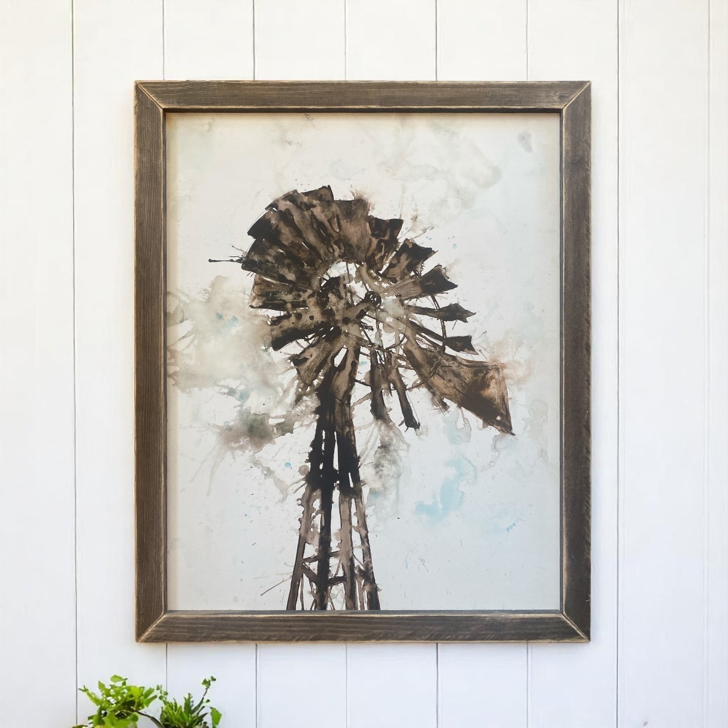 Artistic Windmill Artwork - 29.5"x23.5"