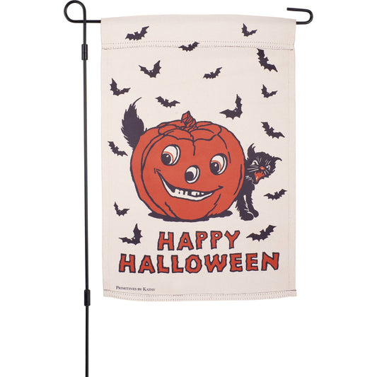Happy Halloween Garden Flag - 12"x18"