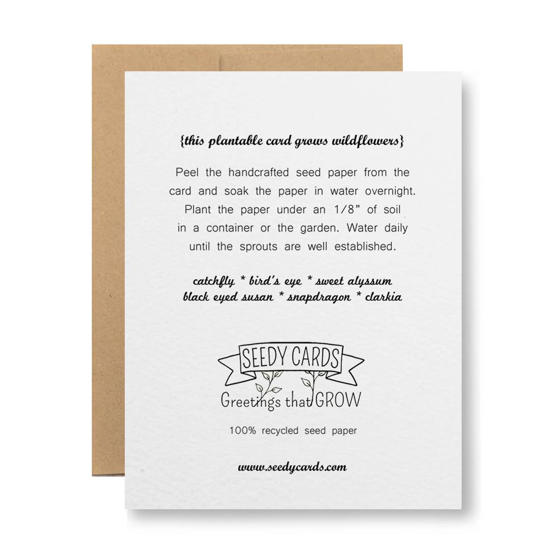 Plantable Greeting Card - Congratulations Wedding