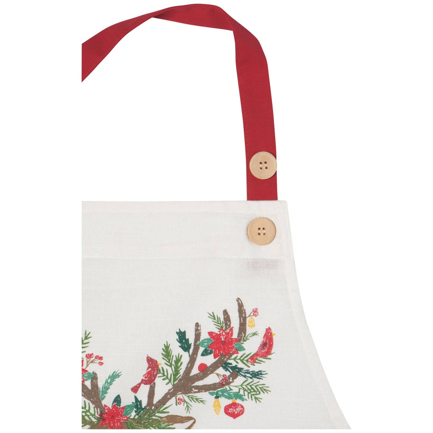 Dasher Deer Christmas Spruce Apron