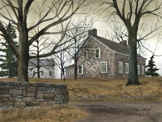 Stone Cottage Canvas - 12" x 16"