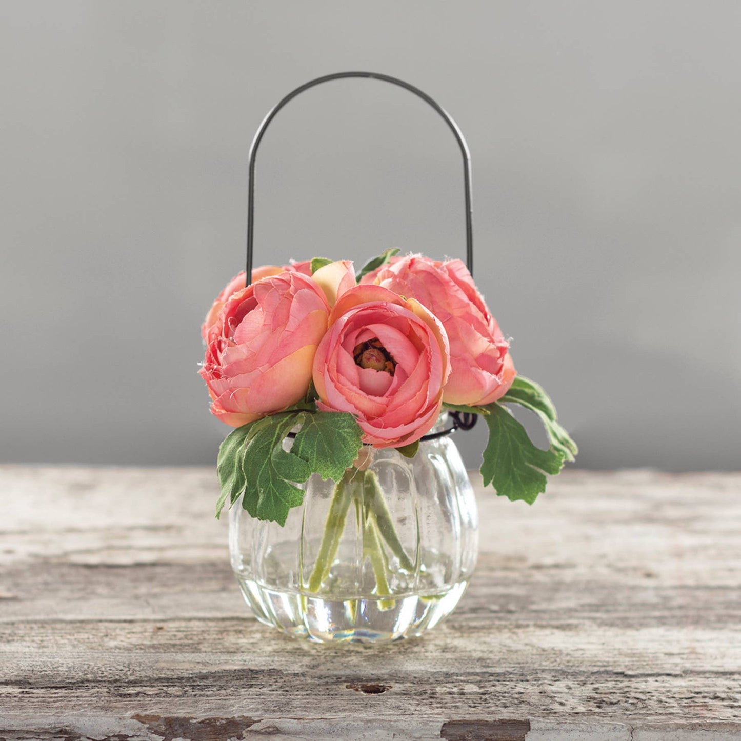 Pink Ranunculus Vase - 5"