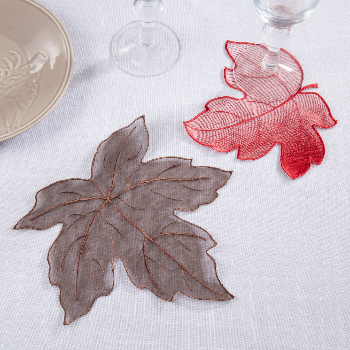 Brown Transparent Doily - 10"