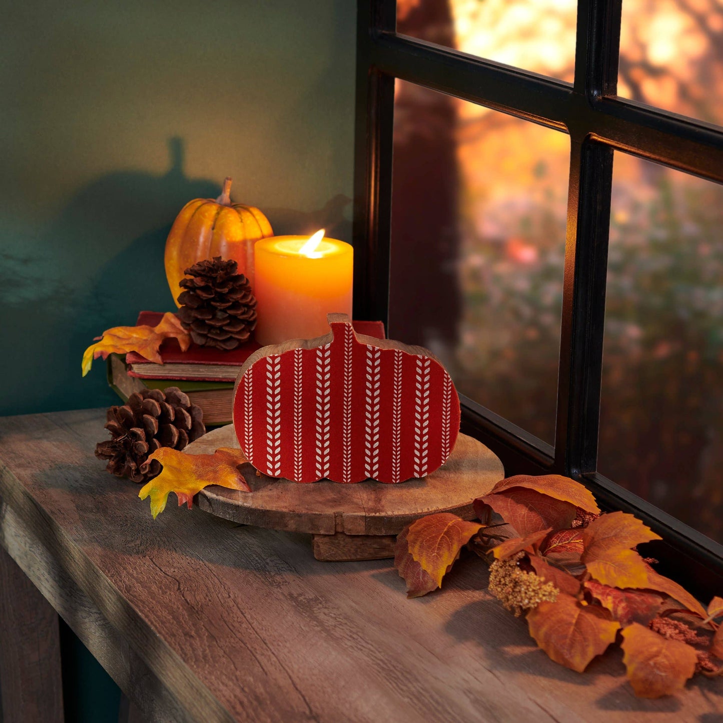 Pumpkin Chunky Sitter - 4.5"
