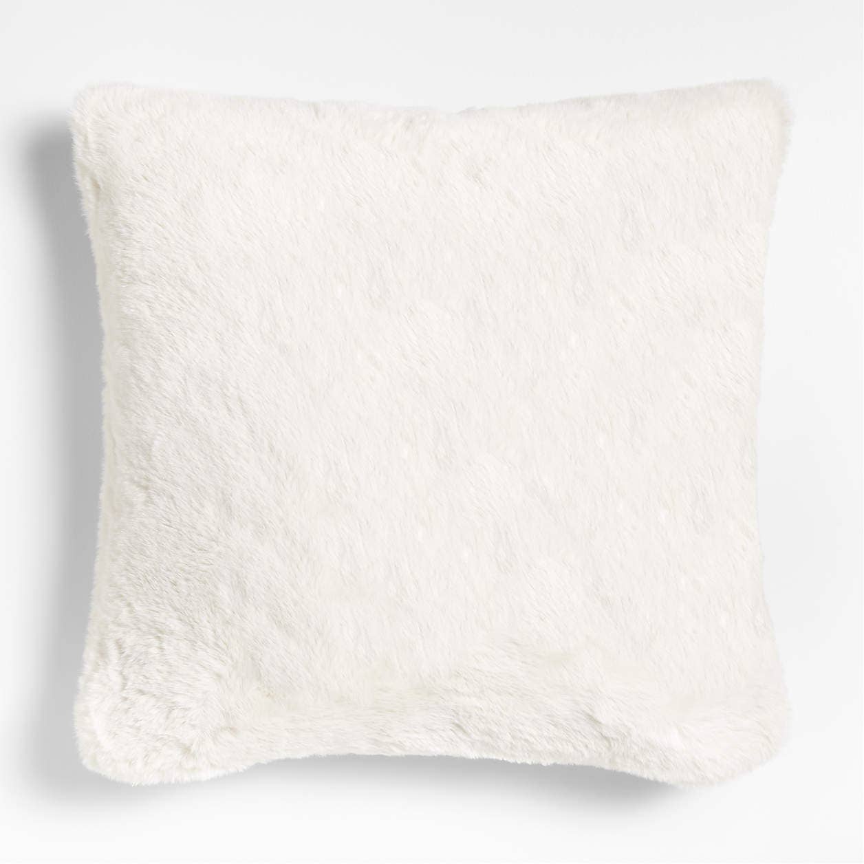 White Plush Throw Pillow - 18"x18"