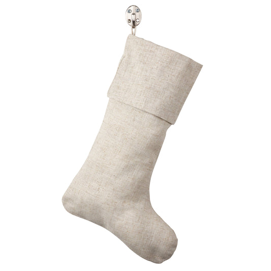 Natural Linen Stocking - 7"x15"