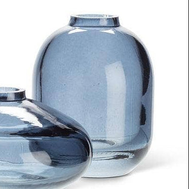 Small Dark Navy Blue Bud Vases