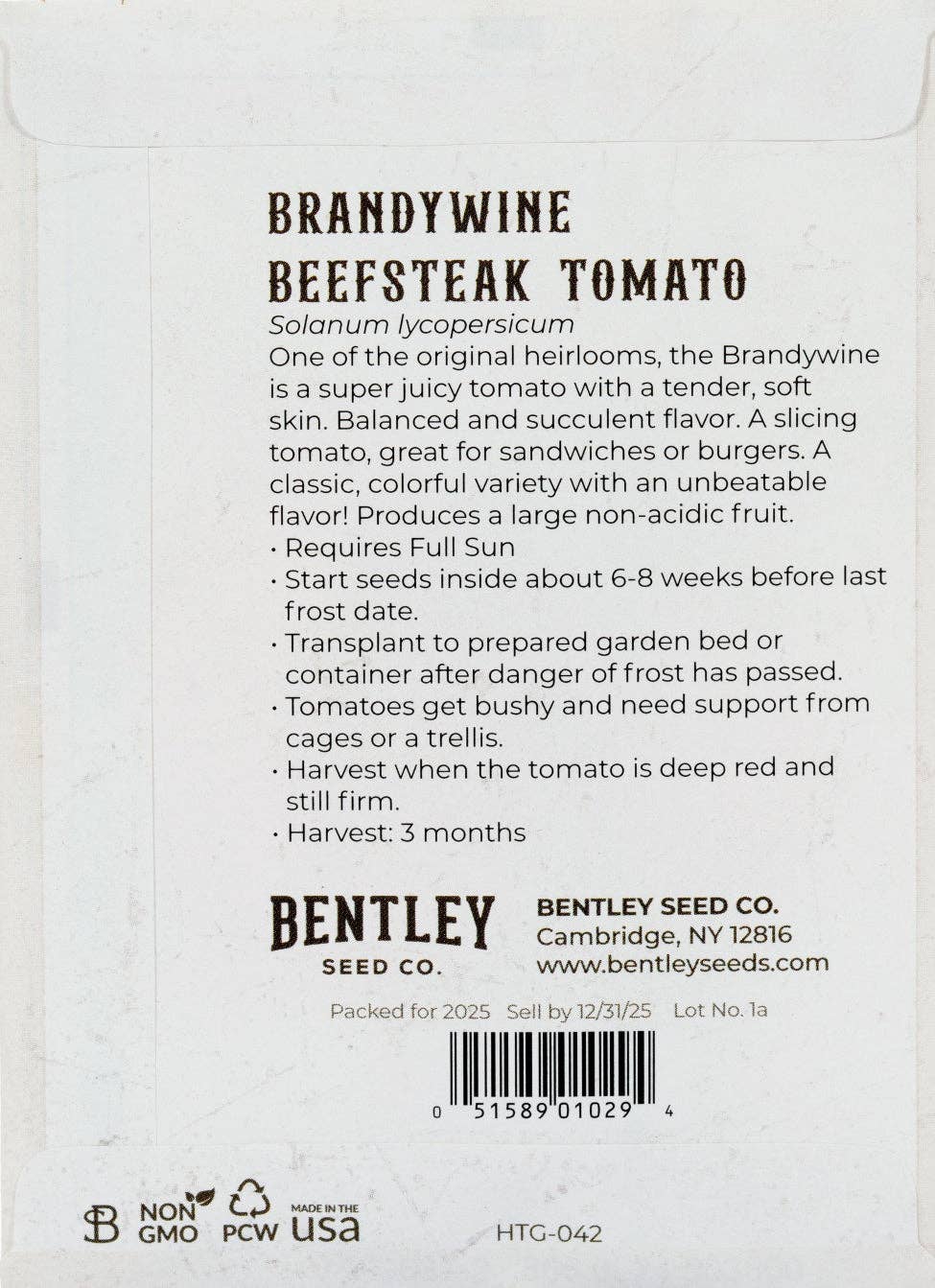 Heirloom Tomato Seed Packet