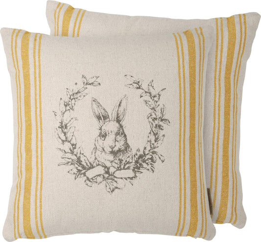 Rabbit Crest Pillow - 16"x16"