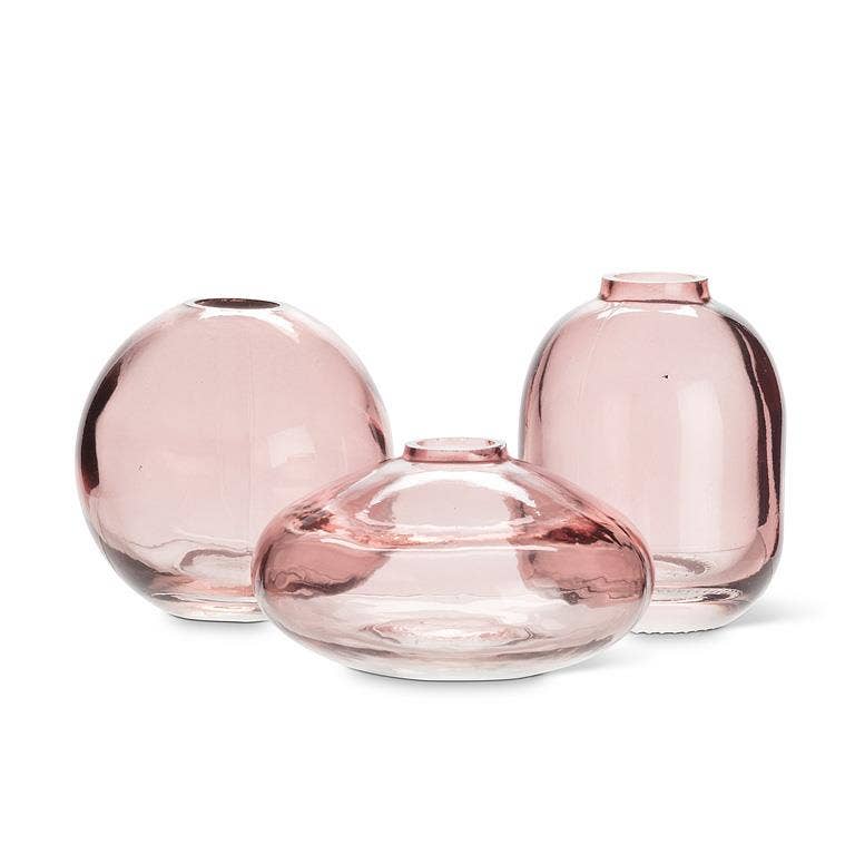 Small Dark Rose Bud Vases