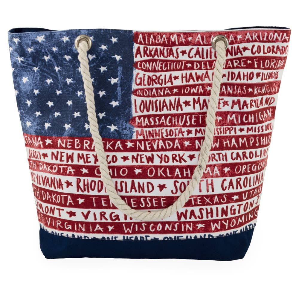 One Flag Canvas Tote Bag