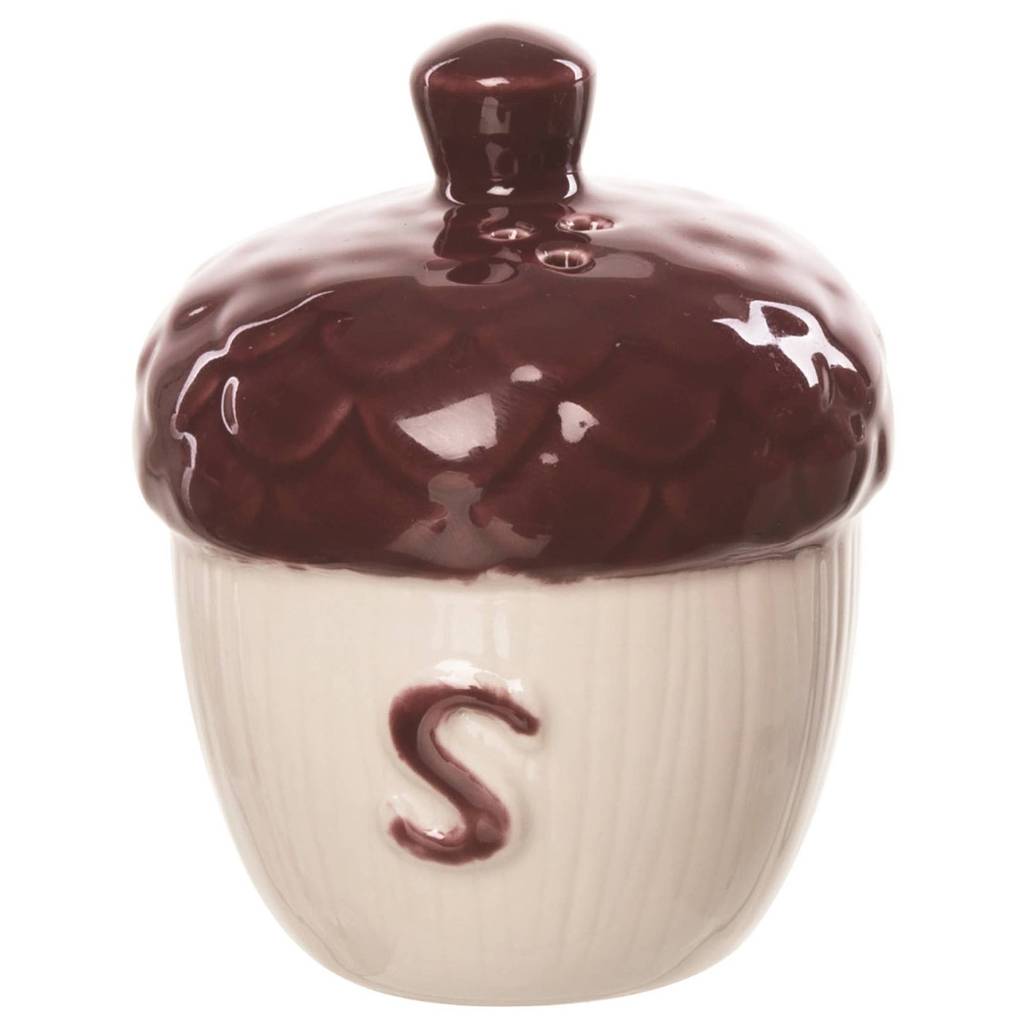 Stoneware Acorn Salt and Pepper Shaker Set