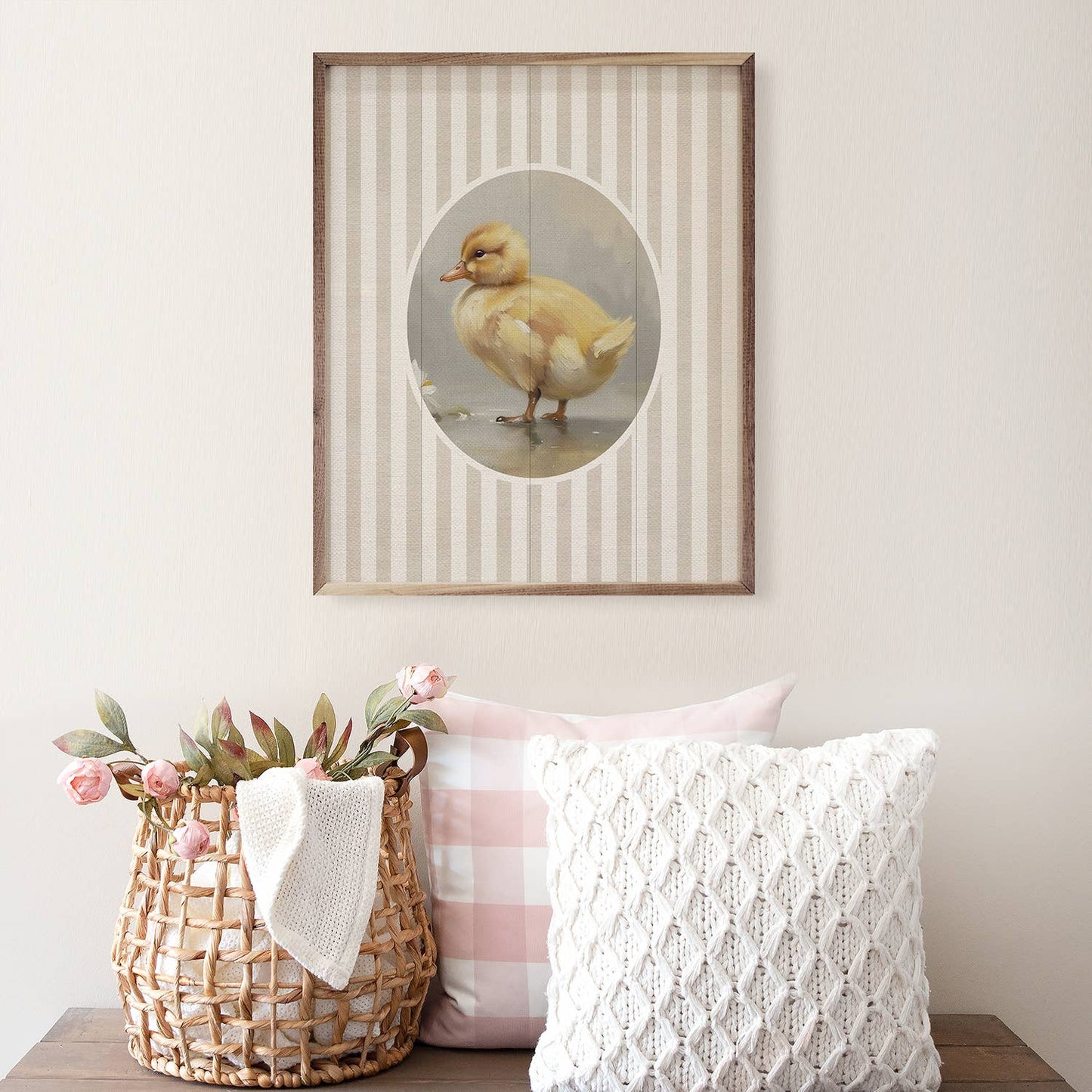 Pretty Stripes with Duckling