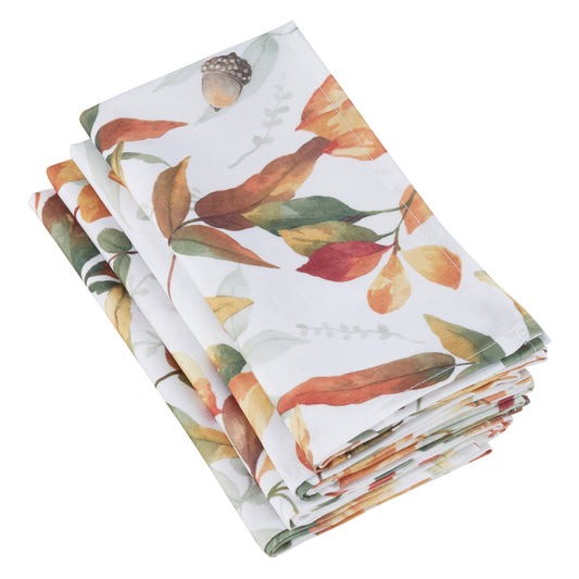 Fall Leaf Napkins, Set of 4 - 20"