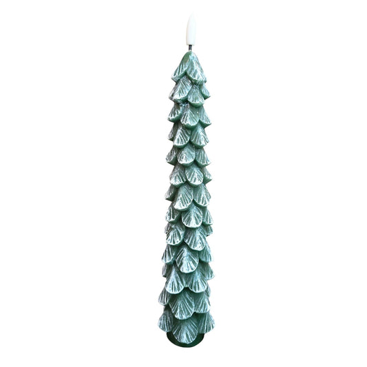 Christmas Tree Taper Battery Operated Candle - 10"