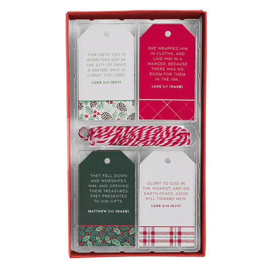 Gift Tags Christmas Plaid - 16pc