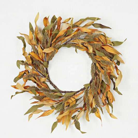 Fall Mix Herb Leaves and Heather - 22"