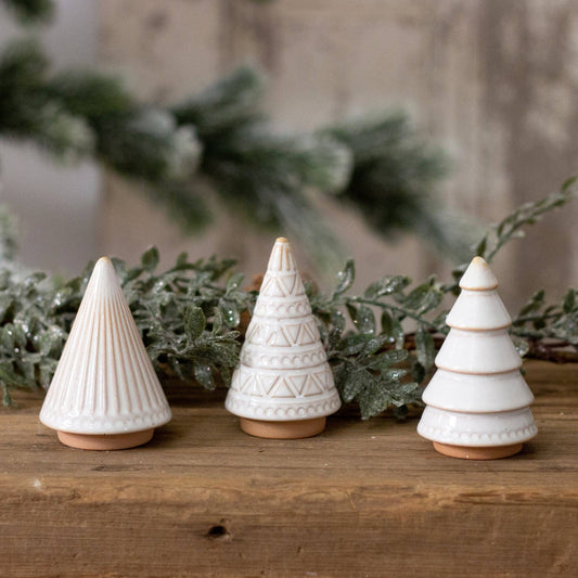 Glazed Ceramic Mini Trees - 3.5"