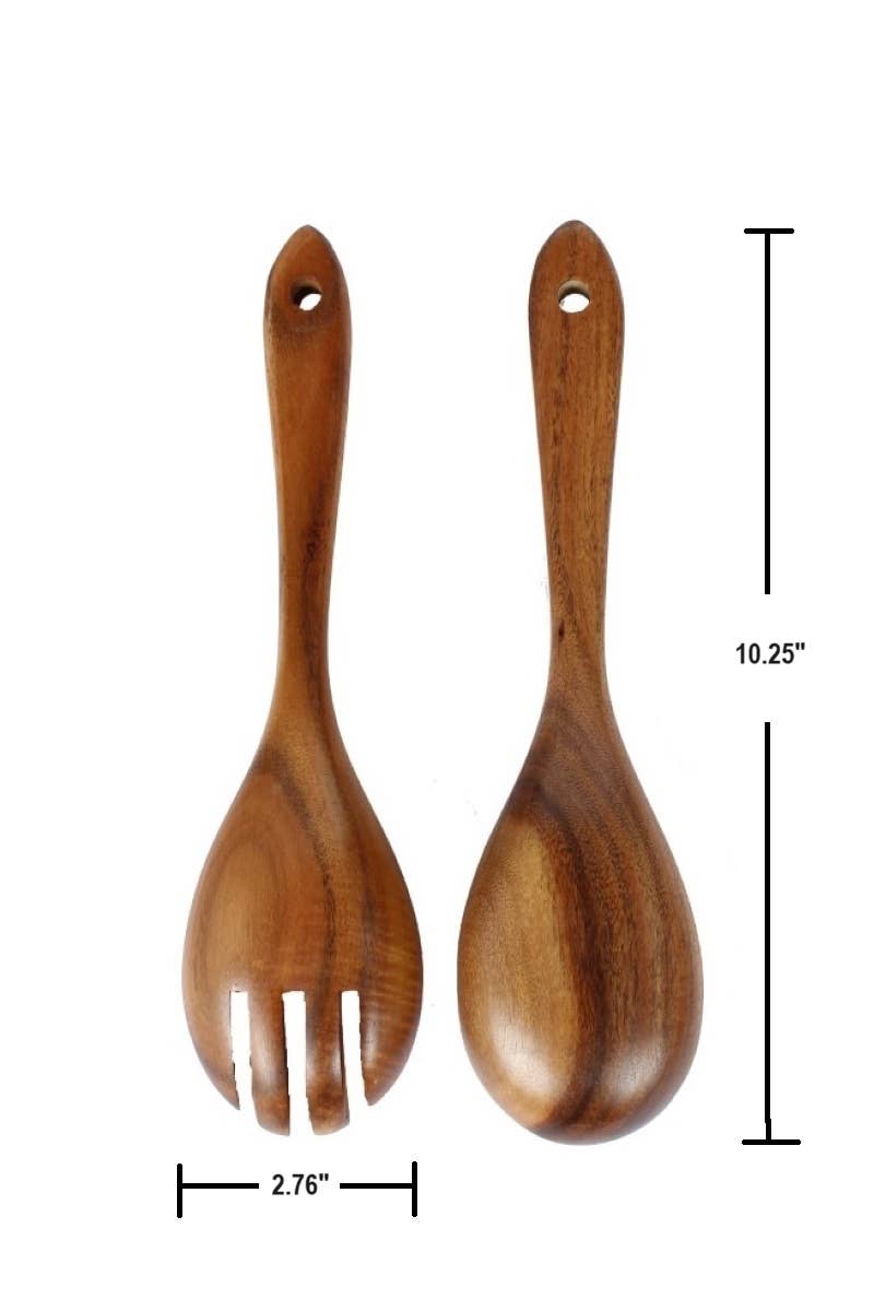 Natural Acacia Wood Cooking Utensils Set