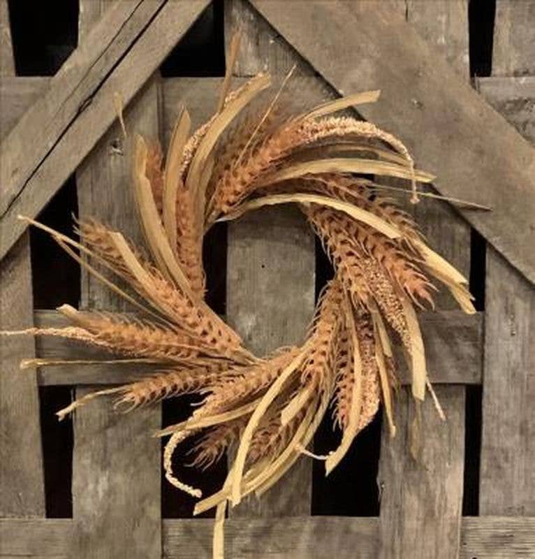 Wheat Candle Ring - 4.5"
