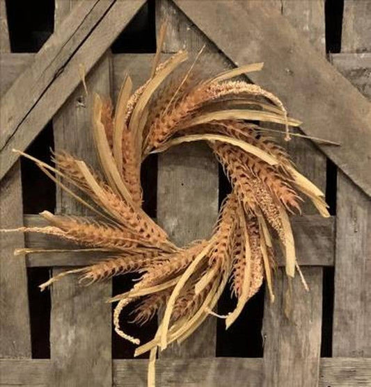 Wheat Candle Ring - 4.5"