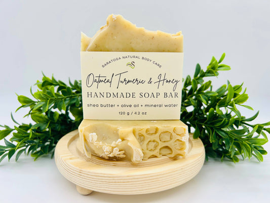 Oatmeal Turmeric & Honey Handmade Soap Bar - 4.2oz