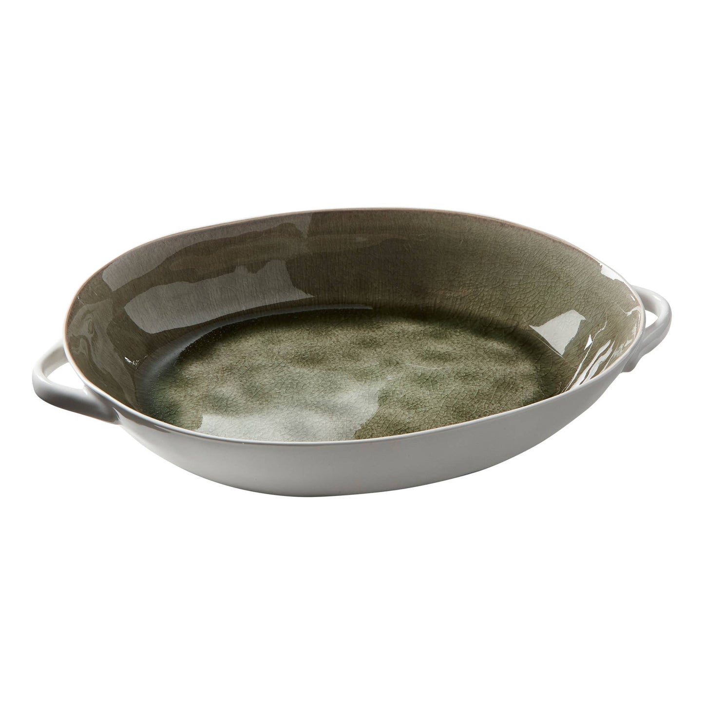 Porcelain Green Wash Bowl 10”