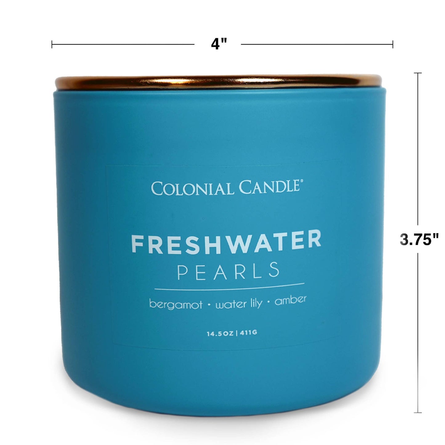 Freshwater Pearls Scented Jar Candle, Soy Blend Wax, 14.5oz