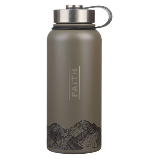 Water Bottle SS Brown Faith - 32oz
