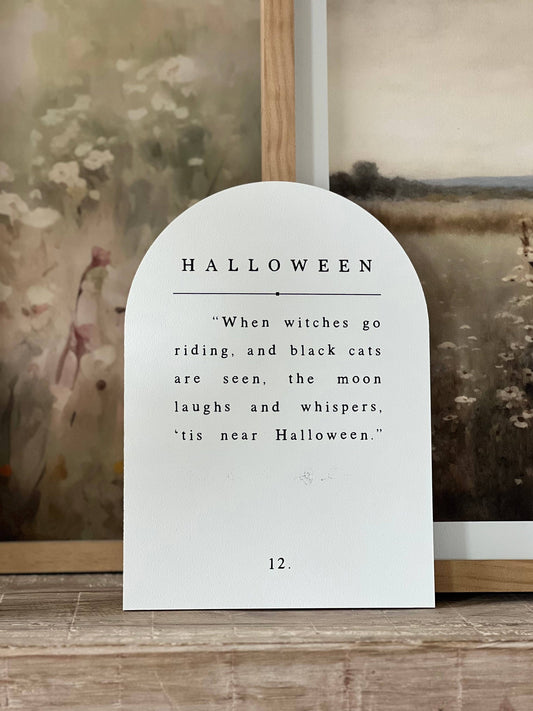 Halloween Arch Sign - 7"x10"