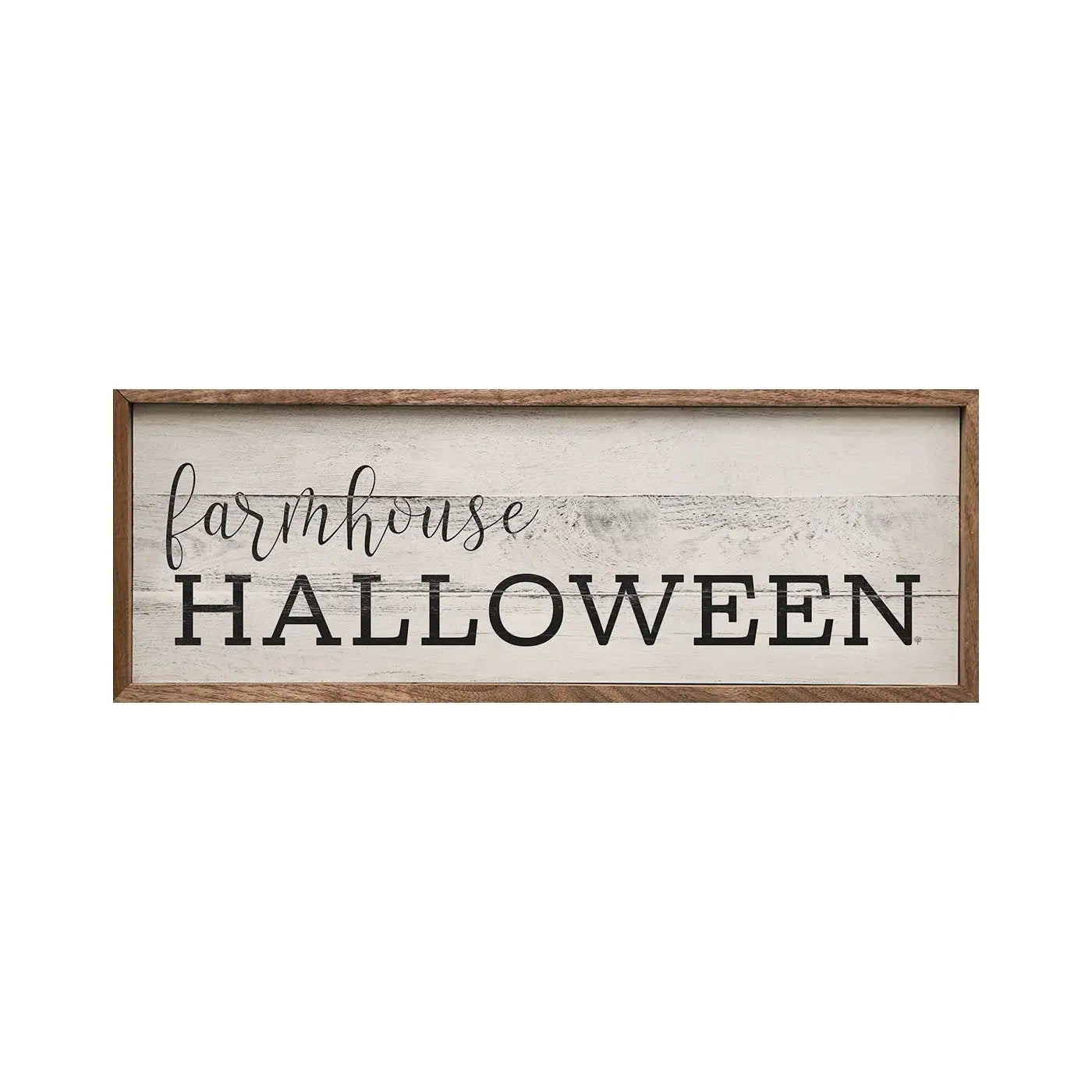 Farmhouse Halloween Sign - 12"x4"