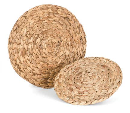 Round Hyacinth Coil Hot Pad - 11"