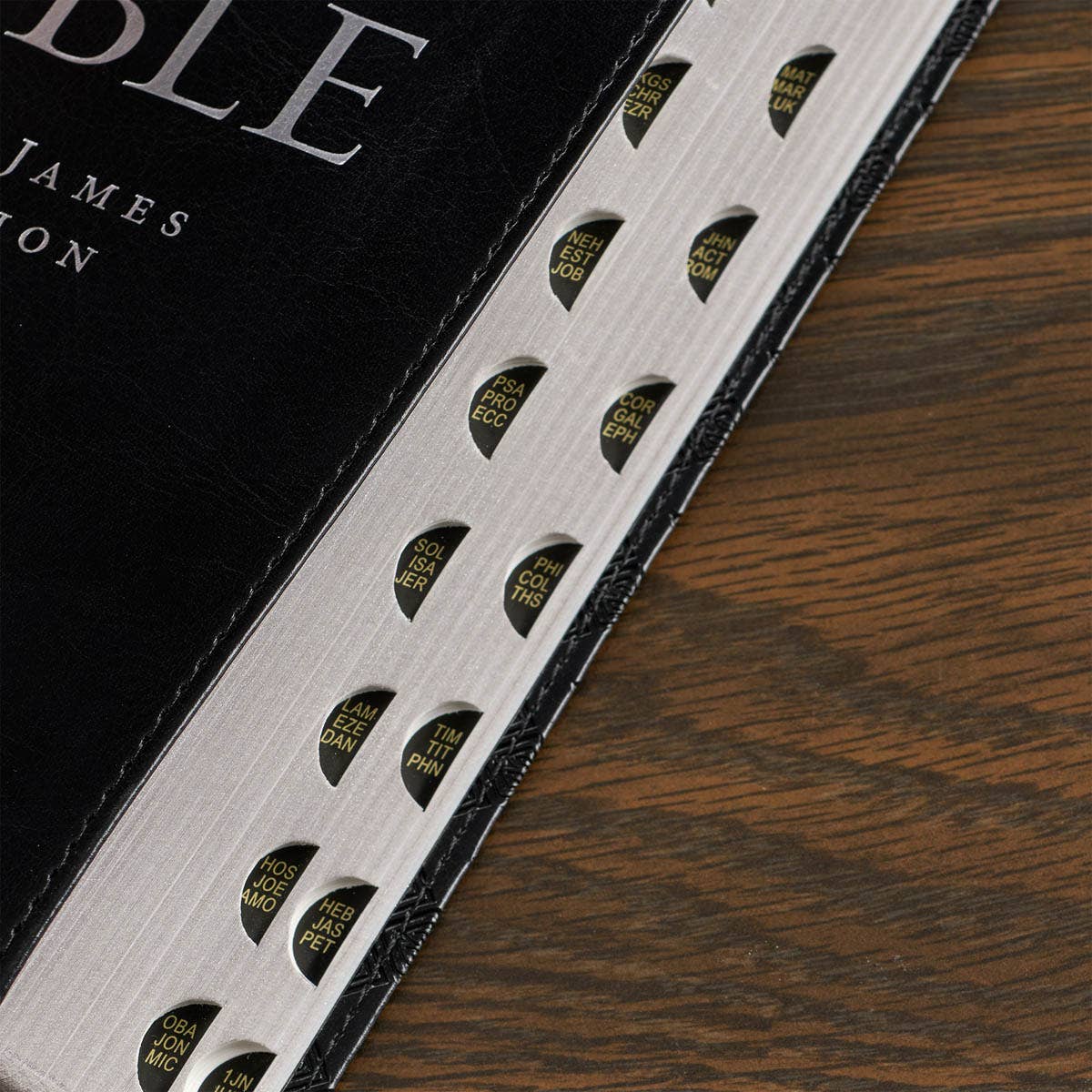 KJV Bible Deluxe in Black Leather