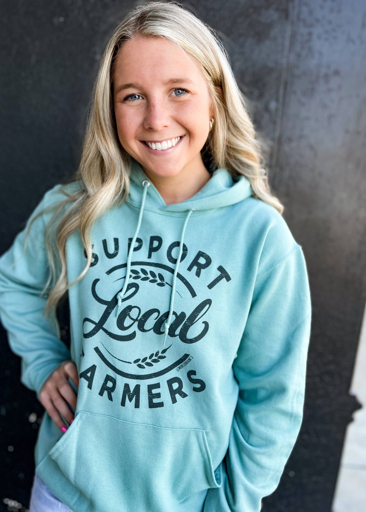 SUPPORT LOCAL FARMERS - Sage Hoodie