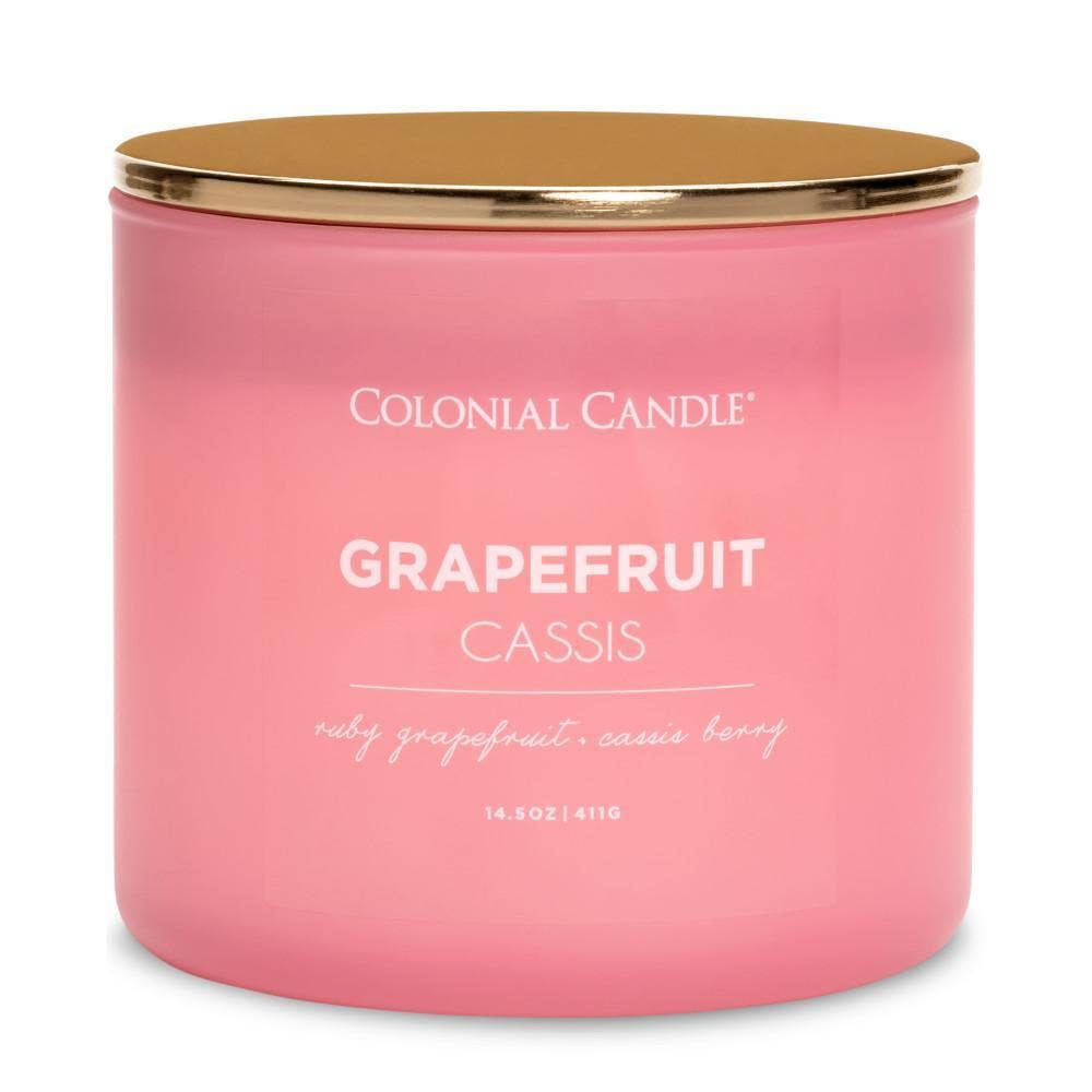 Grapefruit Cassis Scented Jar Candle, Soy Blend Wax, 14.5oz