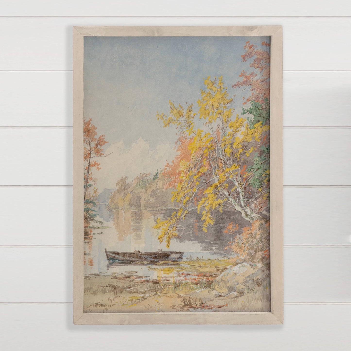 Pastel Autumn Lake Sign - 20" x 30"