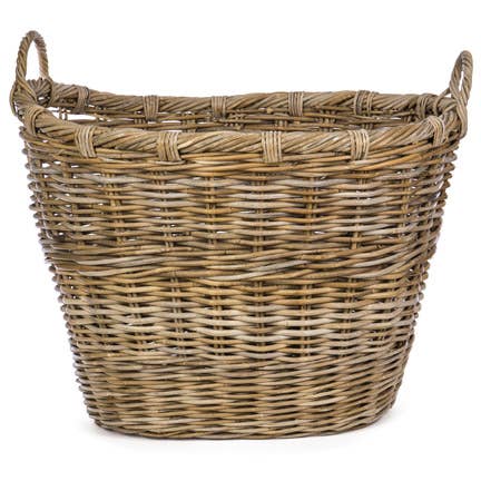 Rattan Jumbo Storage Basket - 28"