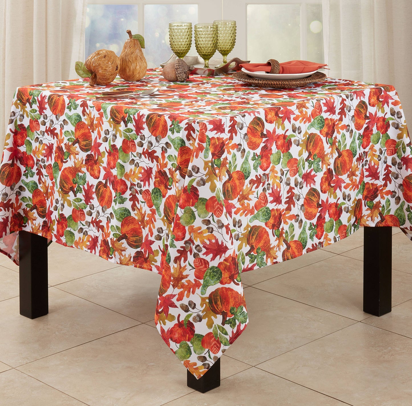 Pumpkin Foliage Tablecloth
