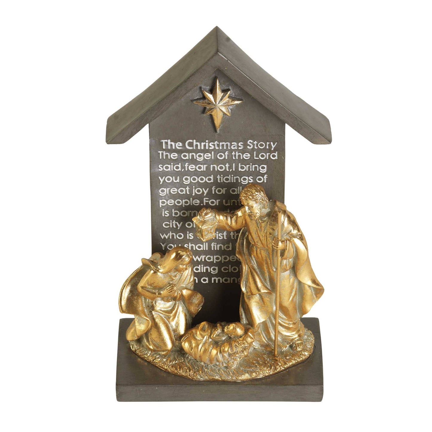 Holy Family in Creche - 9.75"