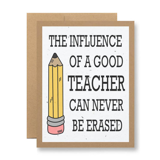 Plantable Seed Paper Greeting Card - ...never be erased