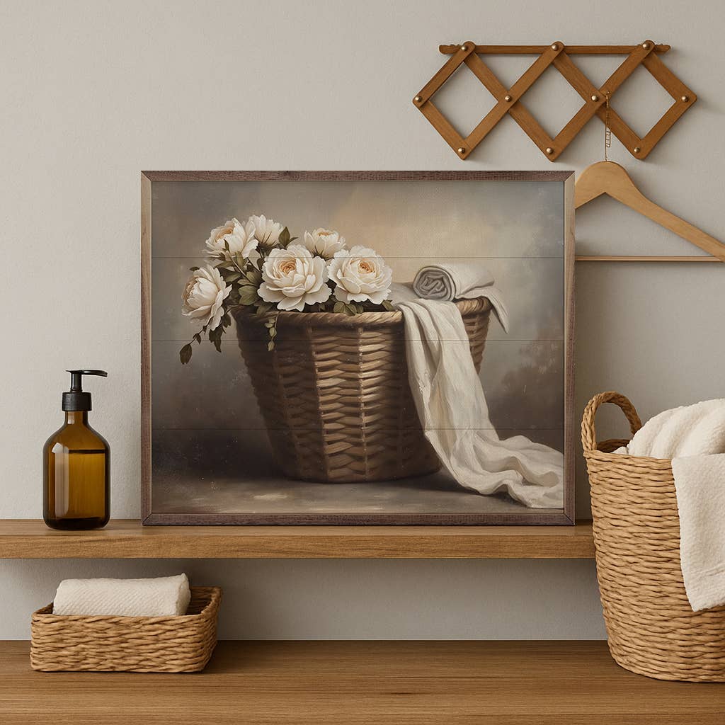 Fresh Laundry Basket Artwork - 20"x16"