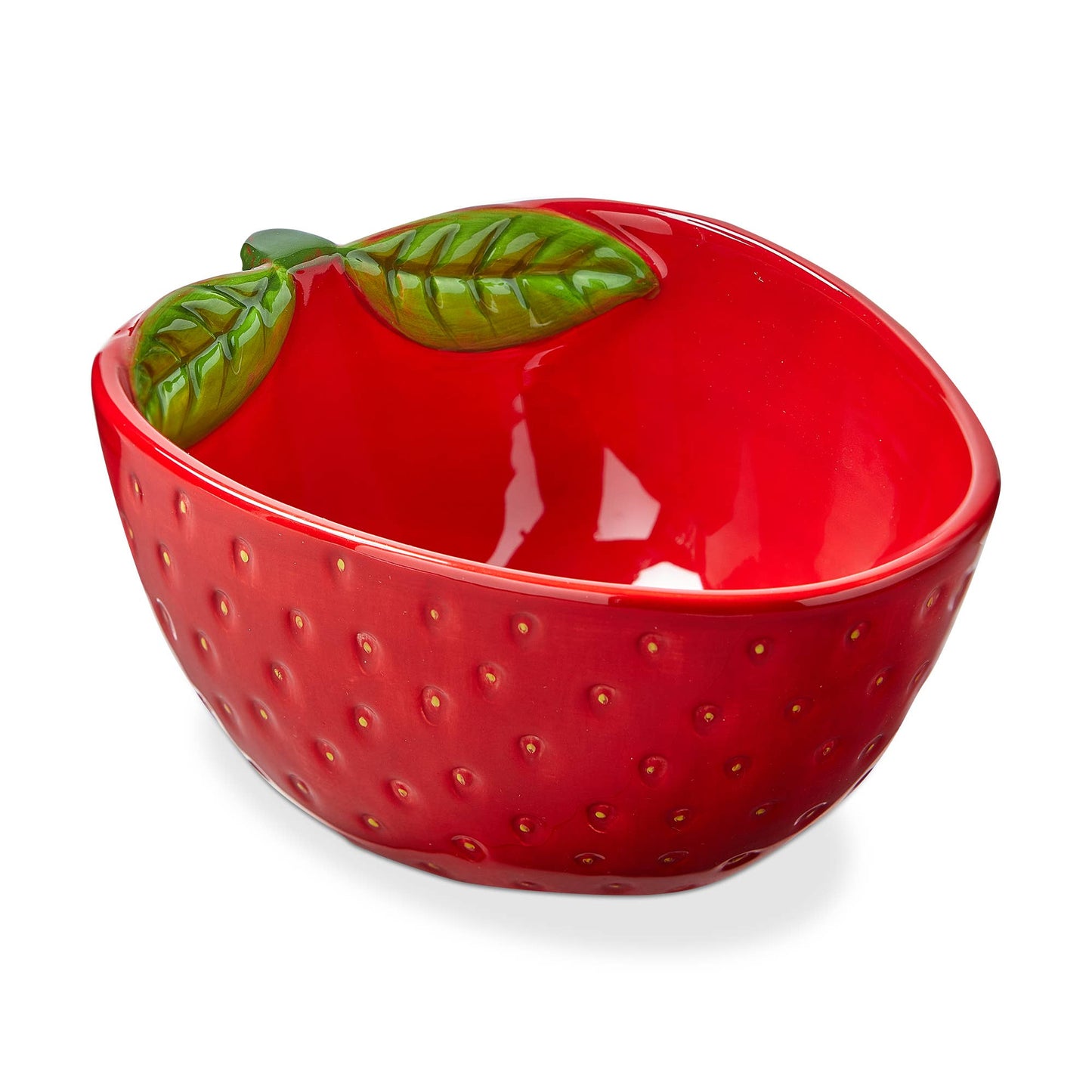 Strawberry Earthenware Snack Bowl - 6.75"