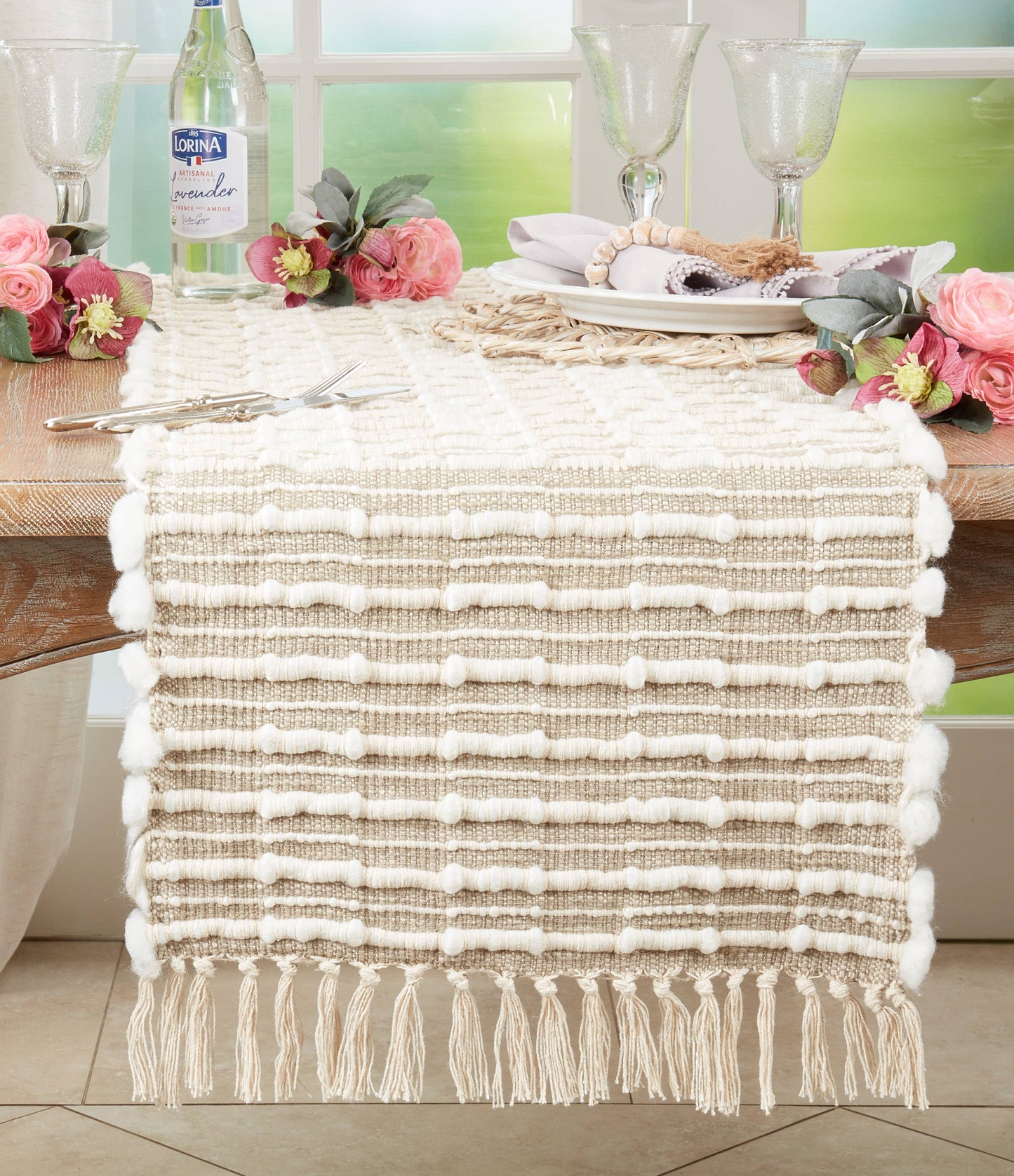 Woven Stripe Runner - 16"x72"