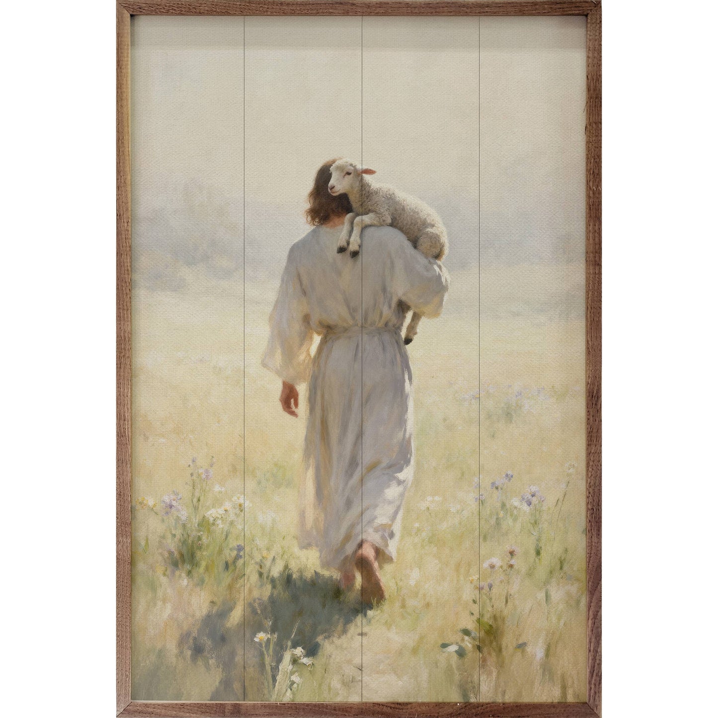 Let Me Carry You Jesus And Lamb Artwork - 10"x16"