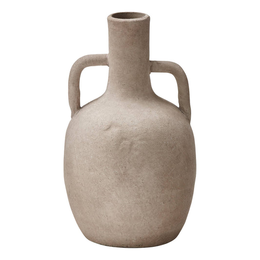 Rustic Vase Gray Terracotta - 7"